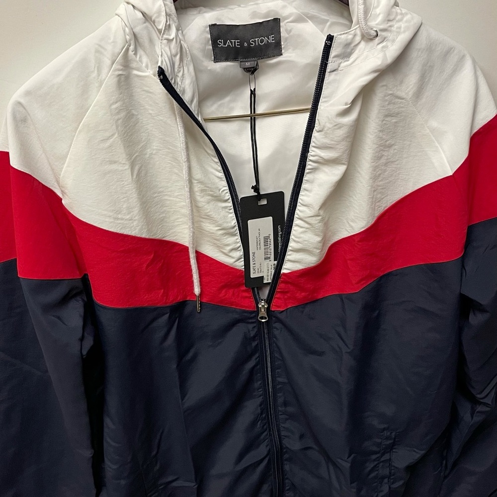 Slate and Stone Red White and Blue Track Jacket